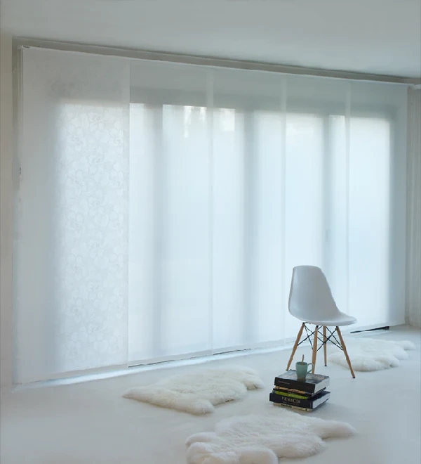 panneaux japonais blanc salon